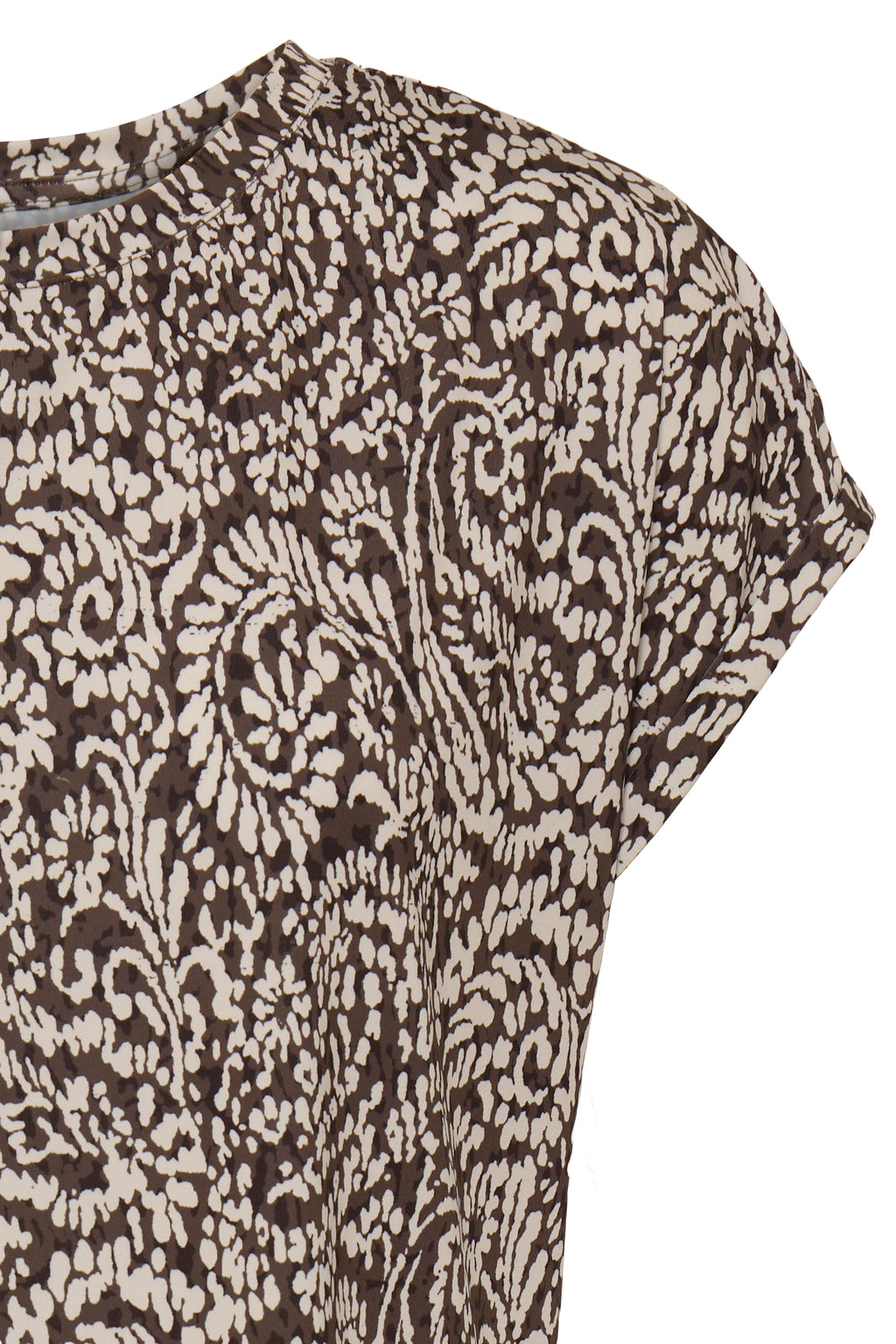 Fransa Seen 1 T-shirt Aura Bloom Hot Fudge Brun
