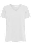 FRANSA Zashoulder T Shirt V Hals Blanc Hvid