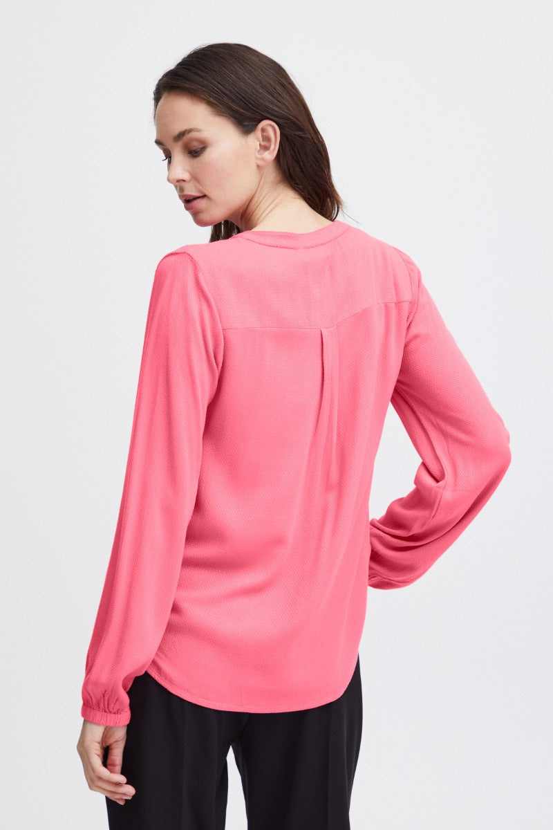 Fransa Haida Bluse 1 Carmine Rosa