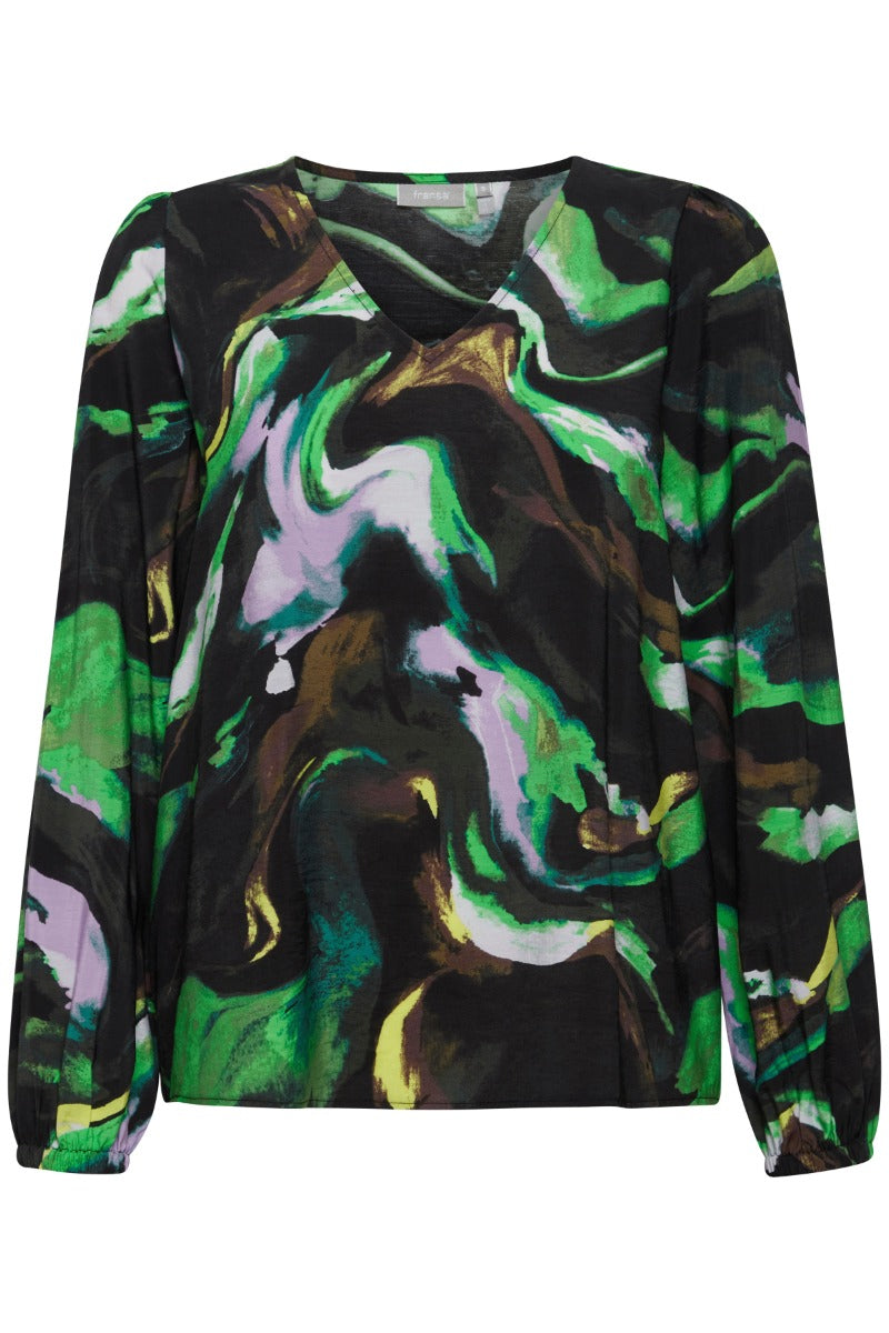 Fransa Gila Bluse Lime Grøn