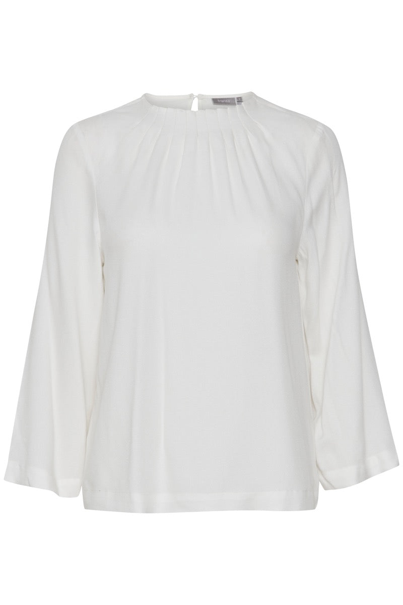 Fransa Zuri Bluse 1 Blanc de Blanc Hvid