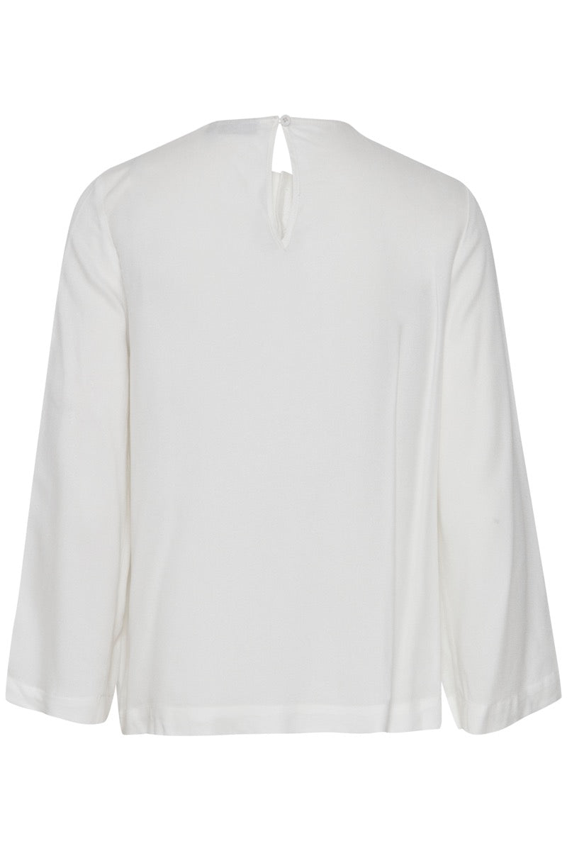 Fransa Zuri Bluse 1 Blanc de Blanc Hvid