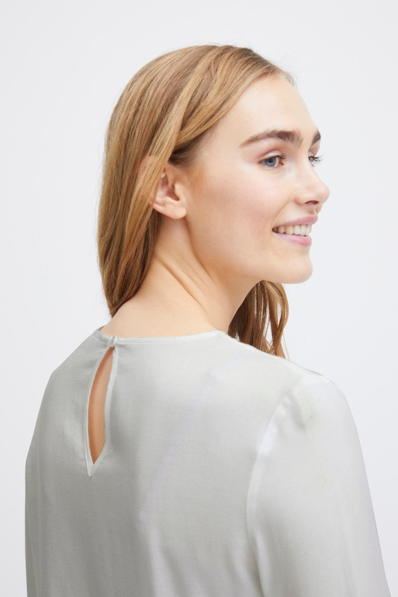 Fransa Zuri Bluse 1 Blanc de Blanc Hvid