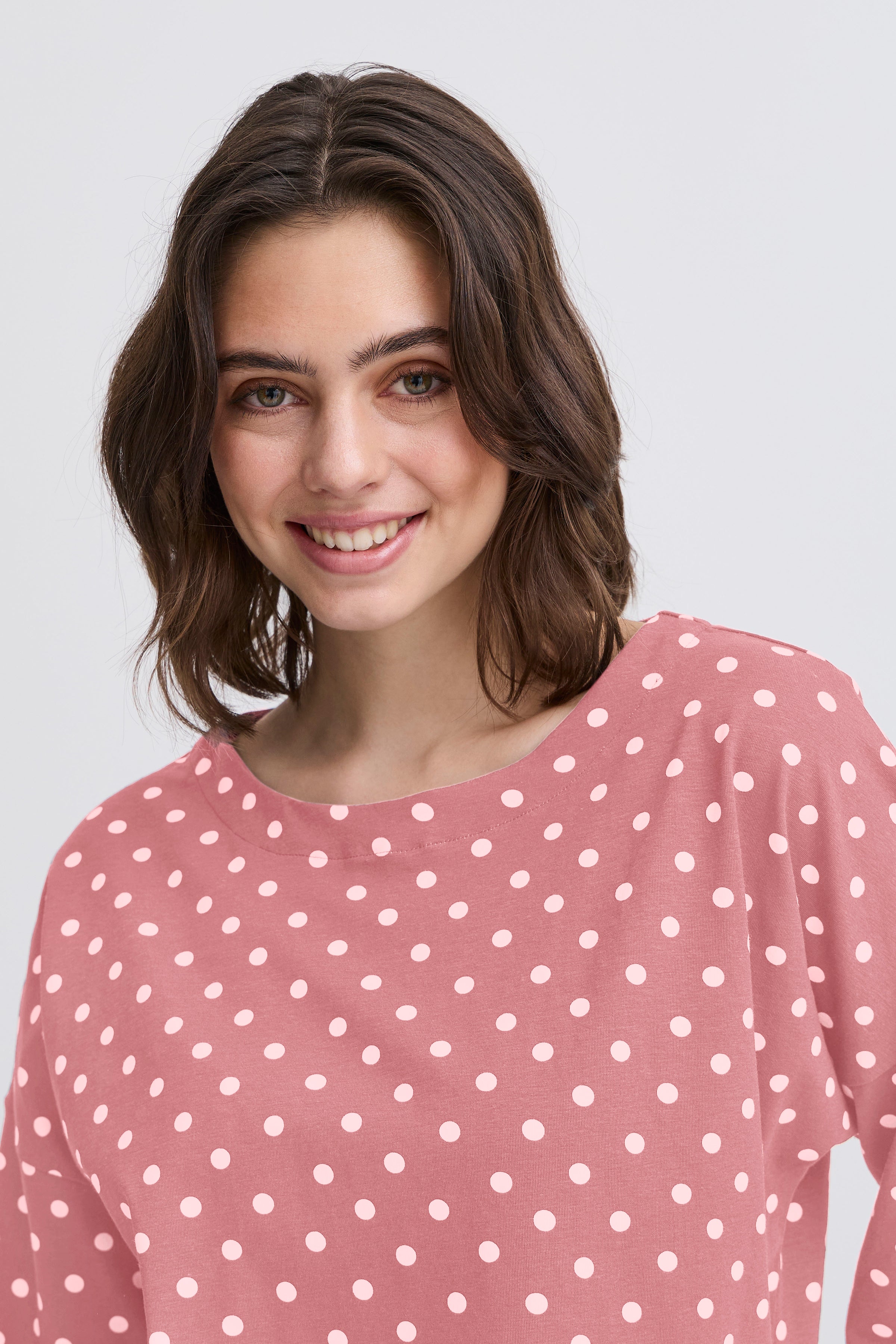 Fransa Siva T Shirt 3 Nostalgia Rosa