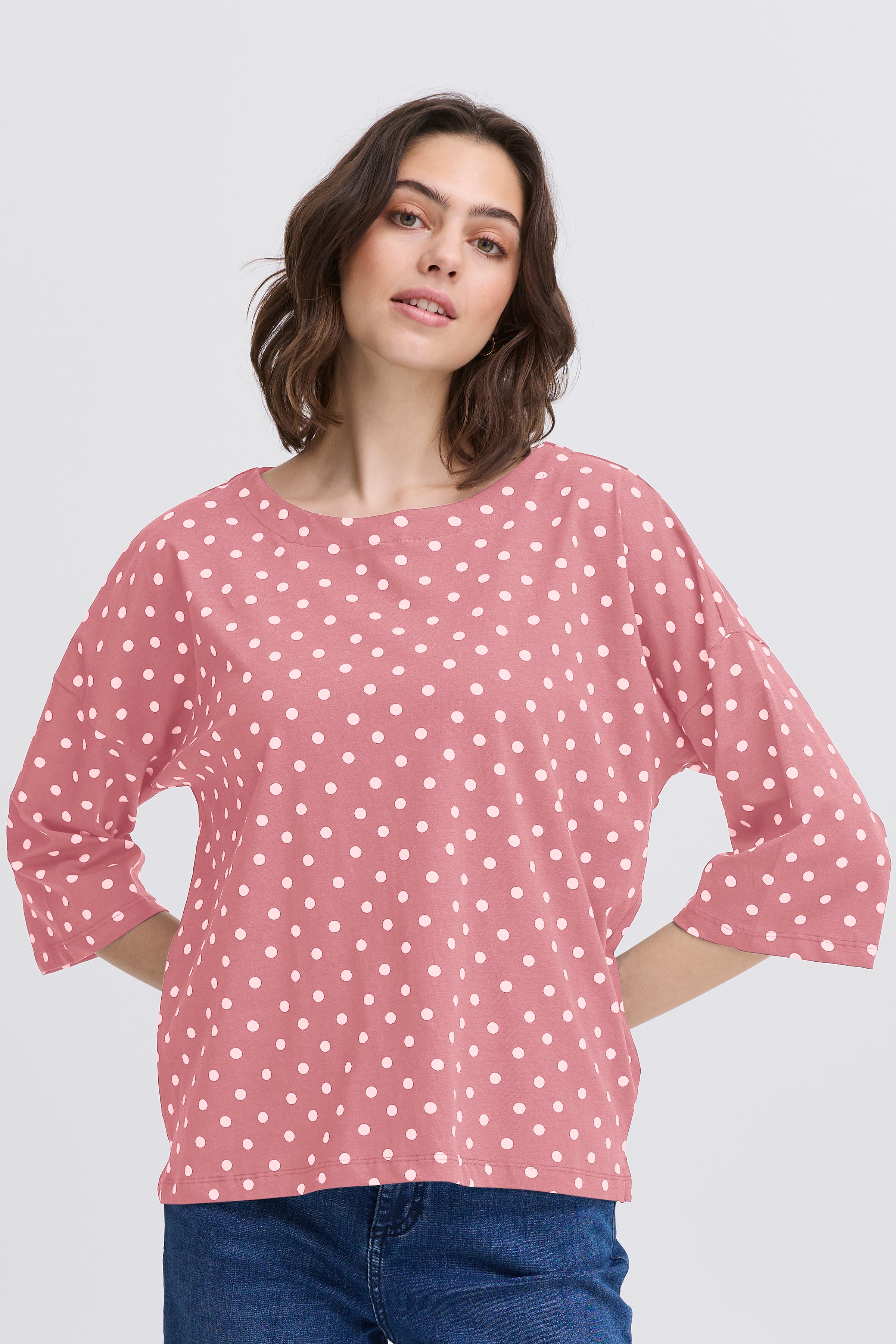 Fransa Siva T Shirt 3 Nostalgia Rosa