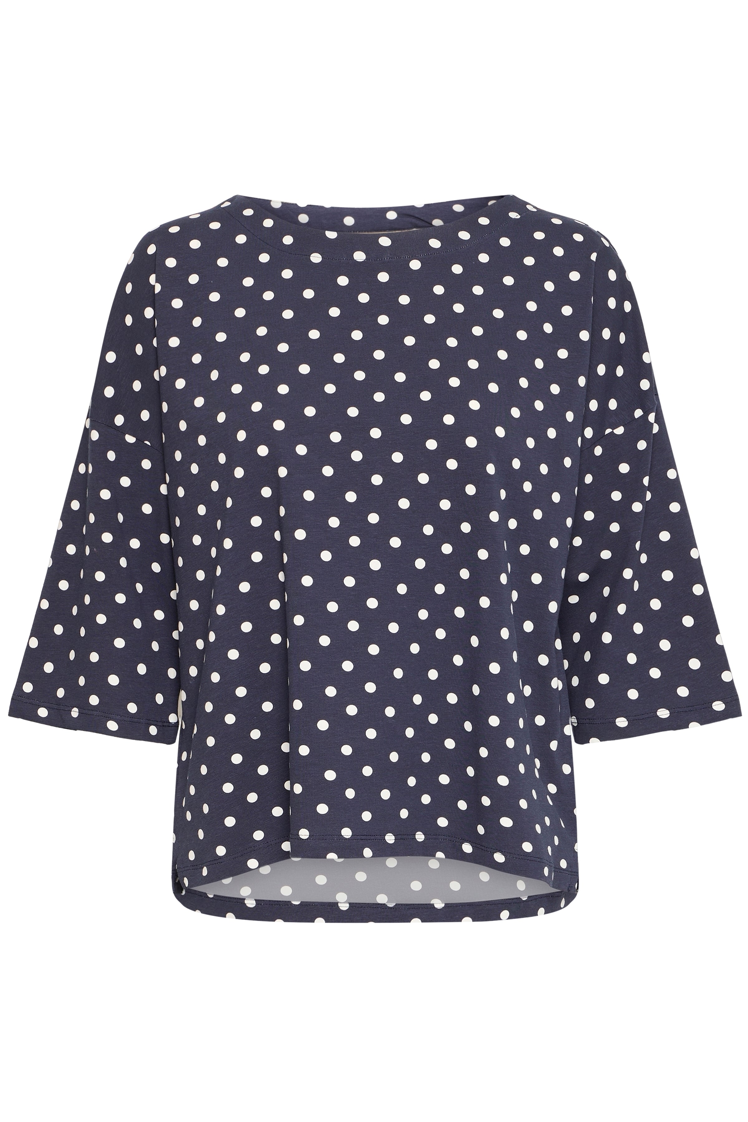 Fransa Siva T Shirt 3 Blå Prikker