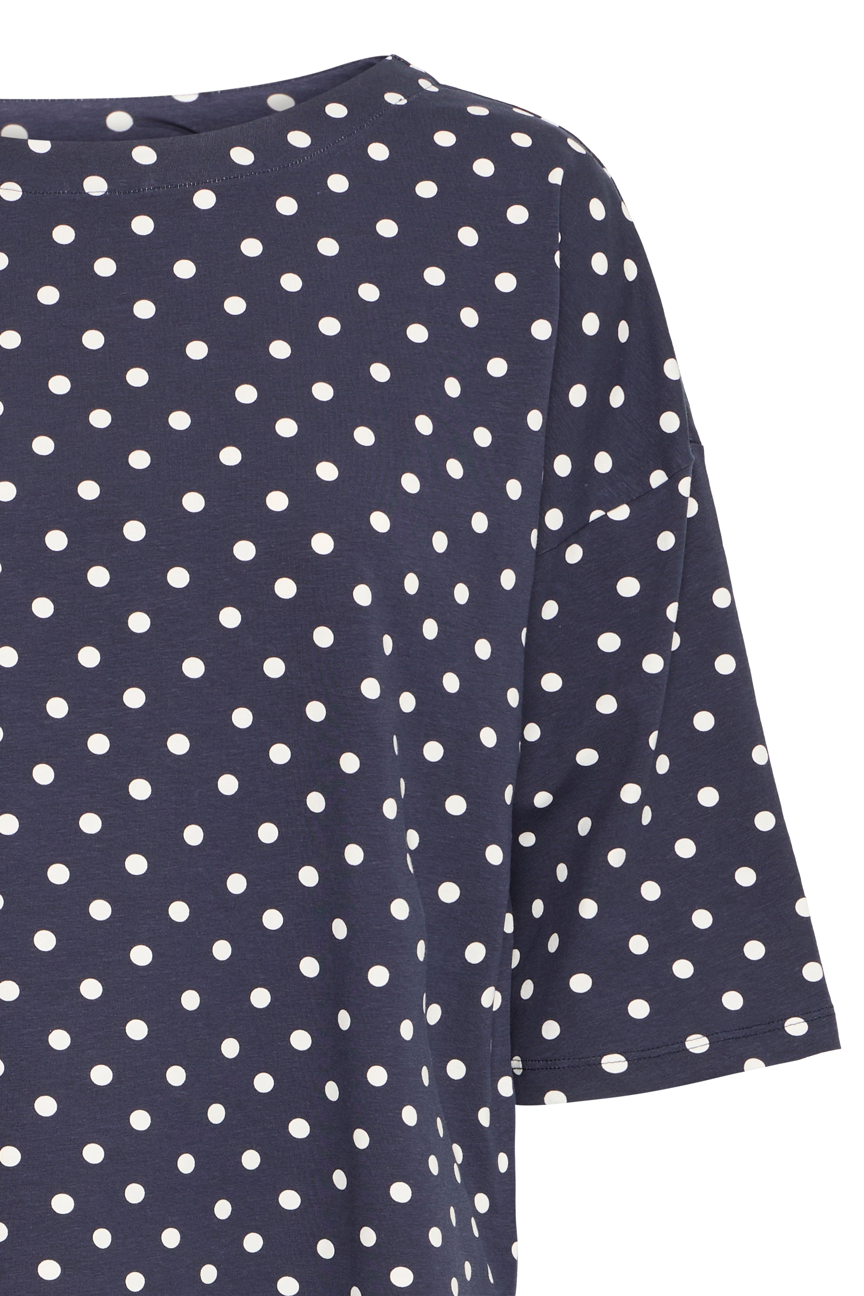 Fransa Siva T Shirt 3 Blå Prikker