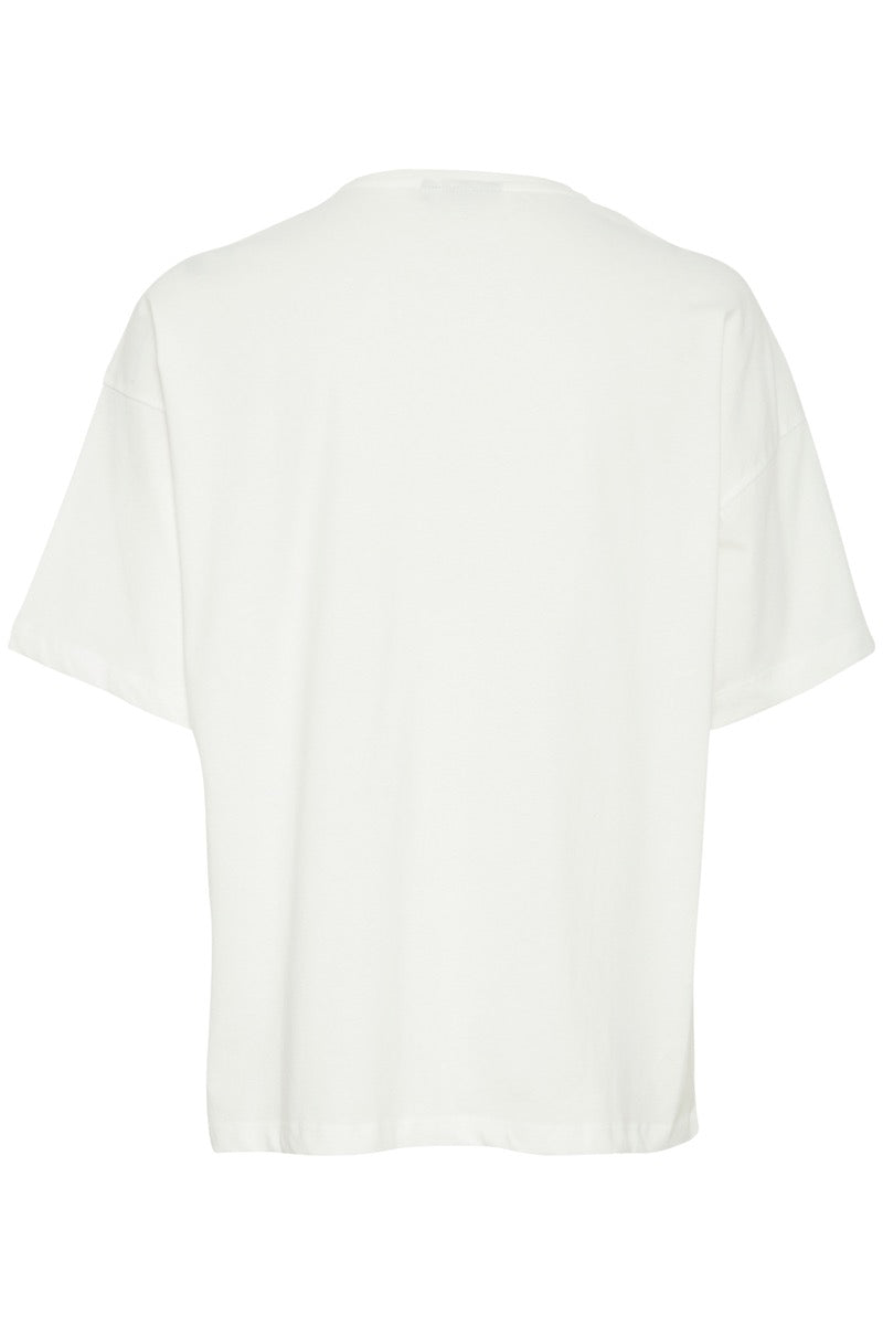 Fransa Koko T-shirt 1 Love Print Blanc Hvid