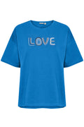 Fransa Koko T-shirt 1 Love Print Beaucoup Blå