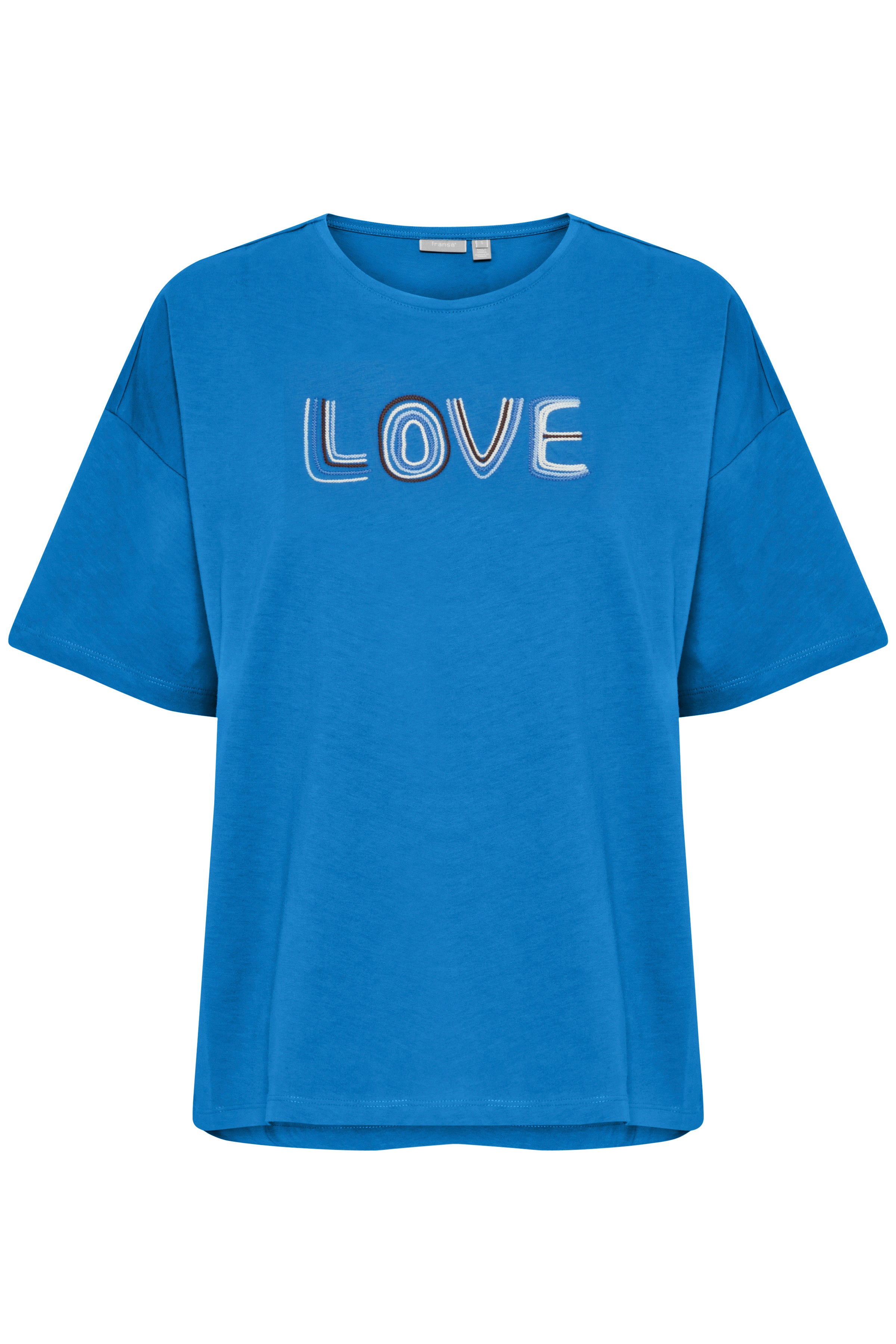 Fransa Koko T-shirt 1 Love Print Beaucoup Blå