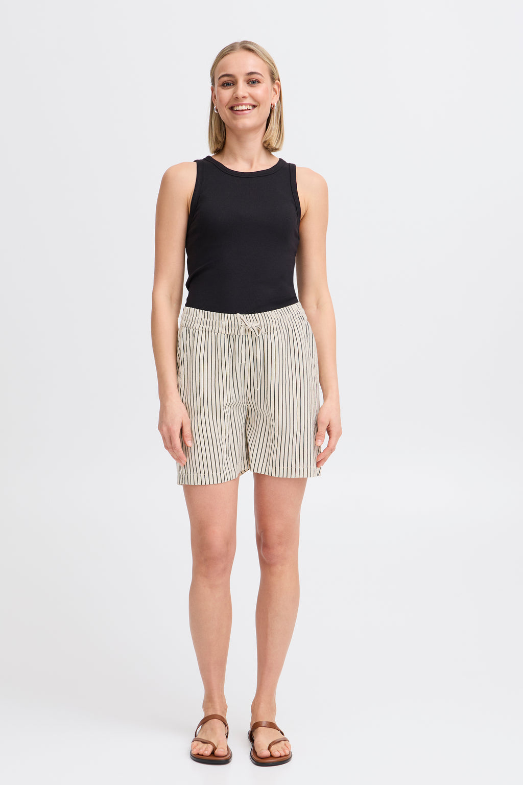 Fransa Maddie Shorts 1 Whisper Hvid