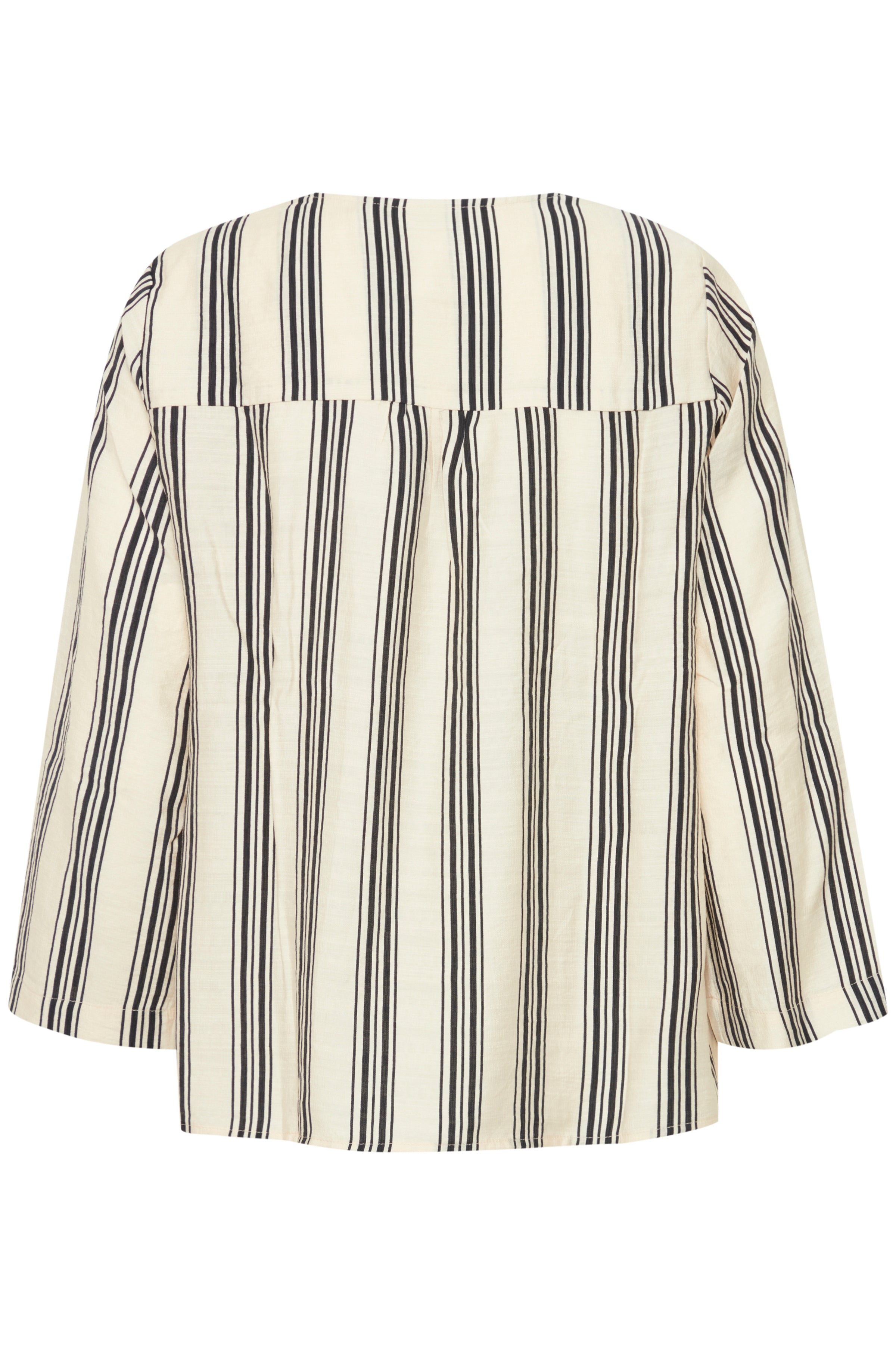 Fransa Ariana 1 Bluse Stribet Birch Mix Creme Brun