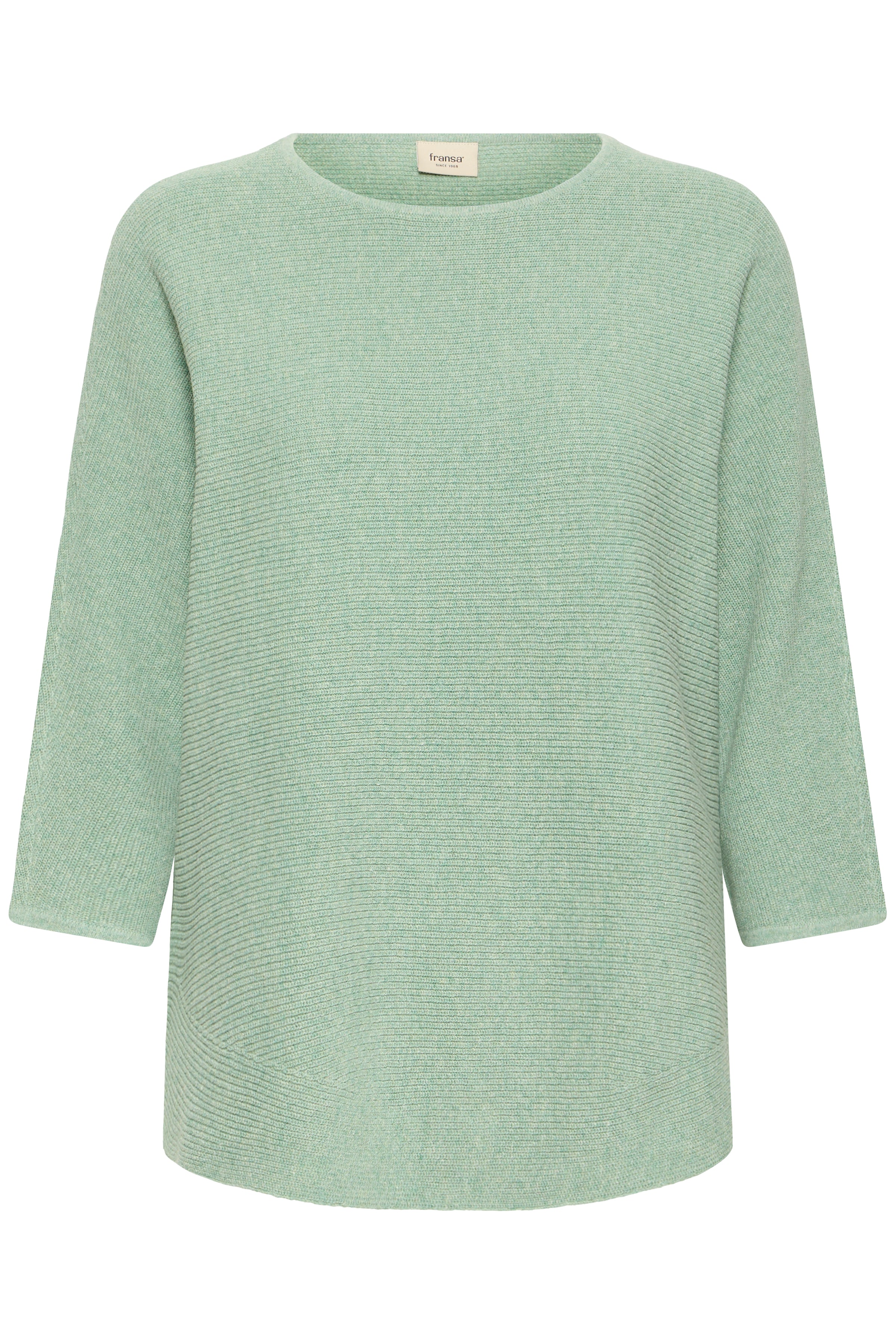 Fransa Sinja Pullover 1 Creme De Menthe Grøn