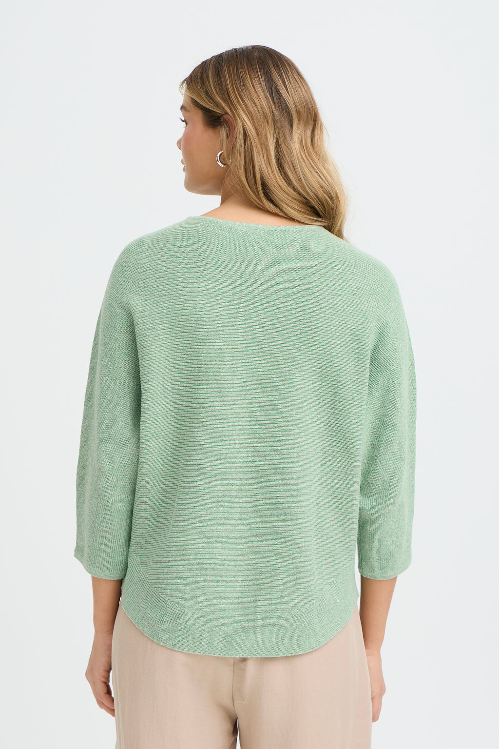 Fransa Sinja Pullover 1 Creme De Menthe Grøn