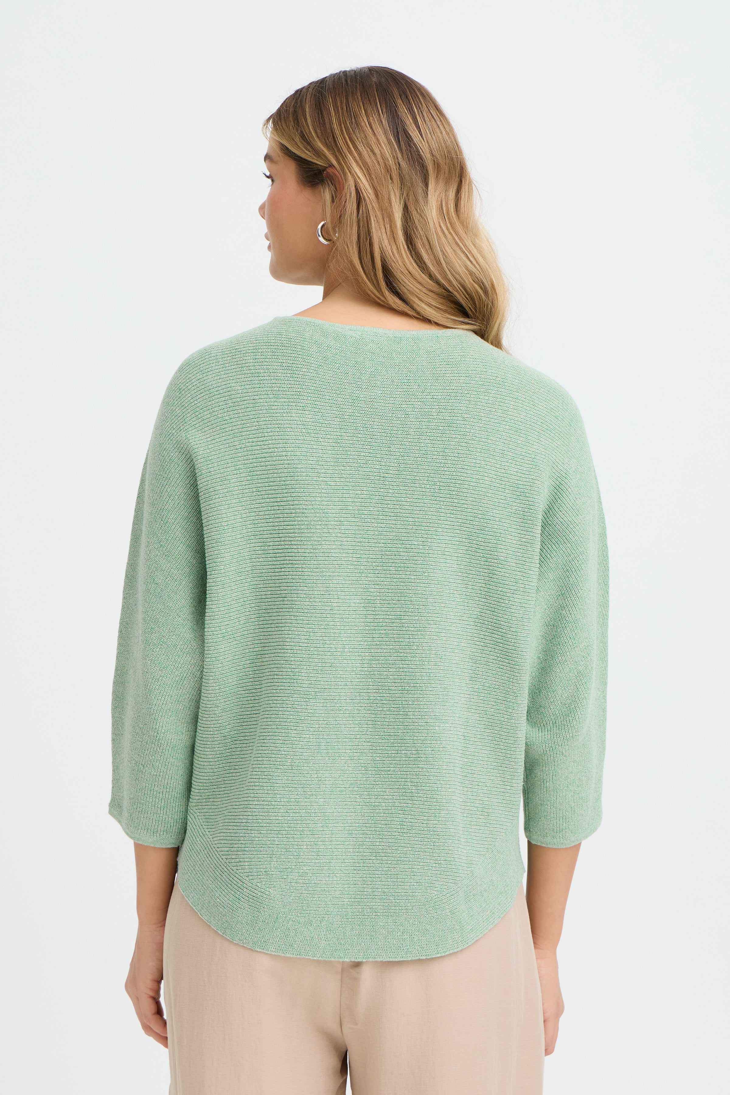 Fransa Sinja Pullover 1 Creme De Menthe Grøn