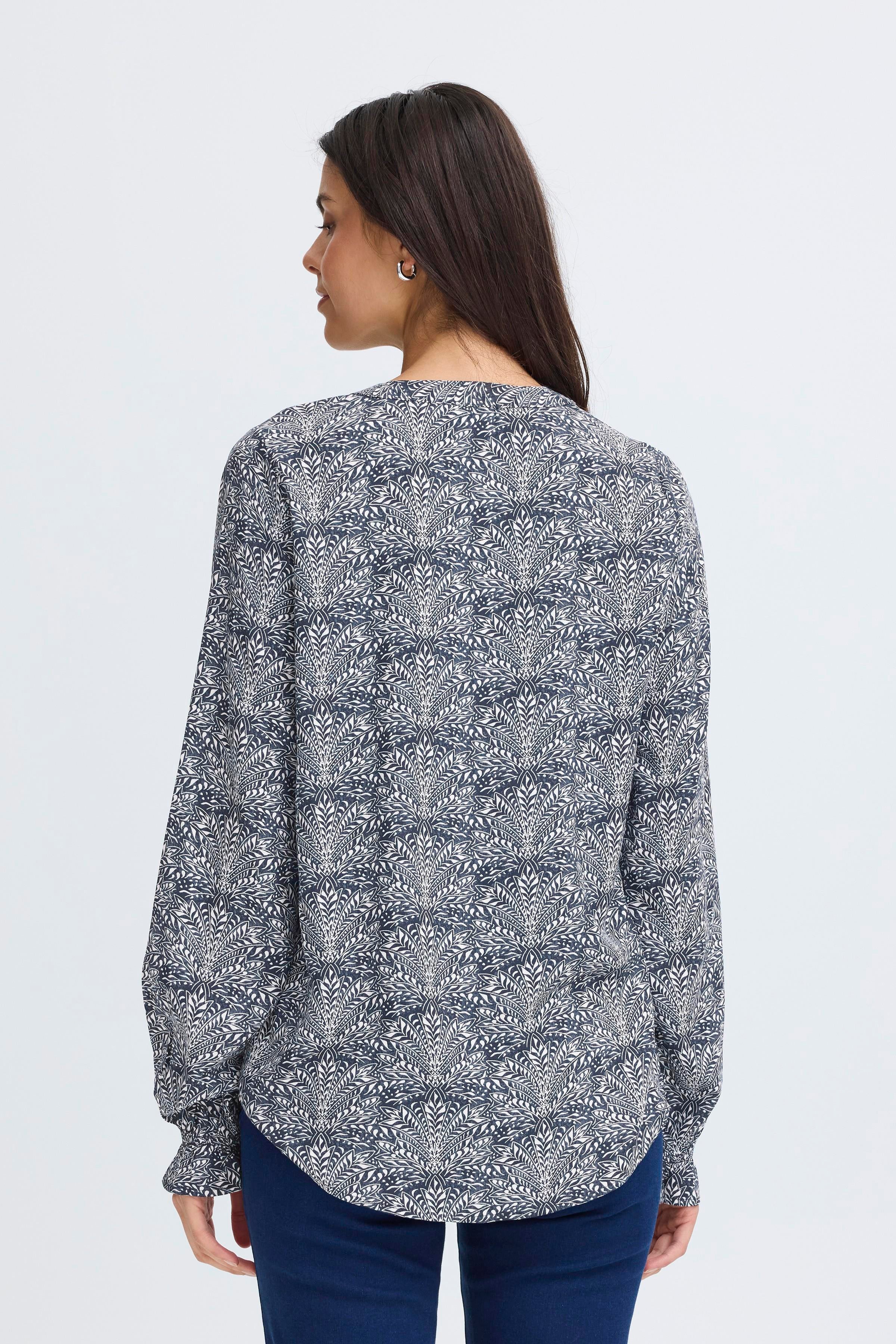 Fransa Flowy 3 Bluse Night Whisper Blå