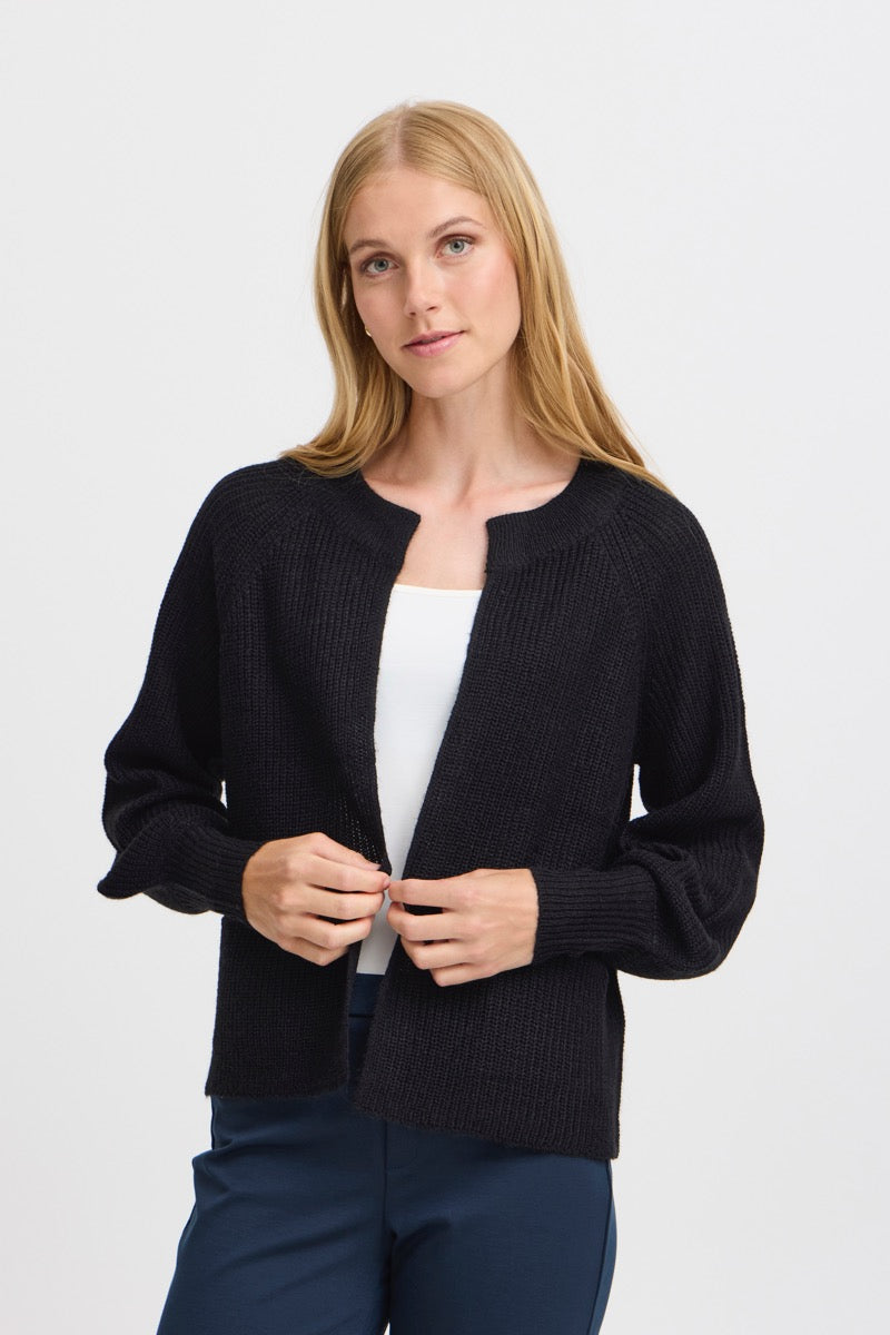 FRANSA Eretta Cardigan Sort