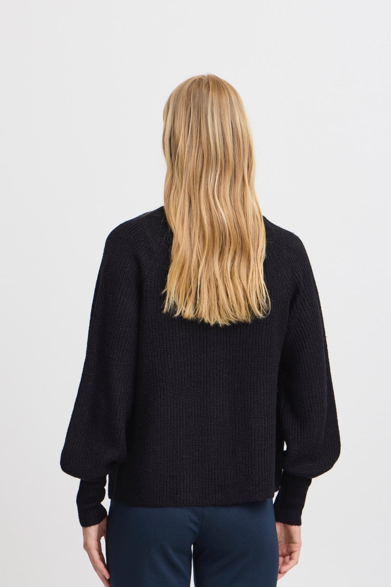 FRANSA Eretta Cardigan Sort