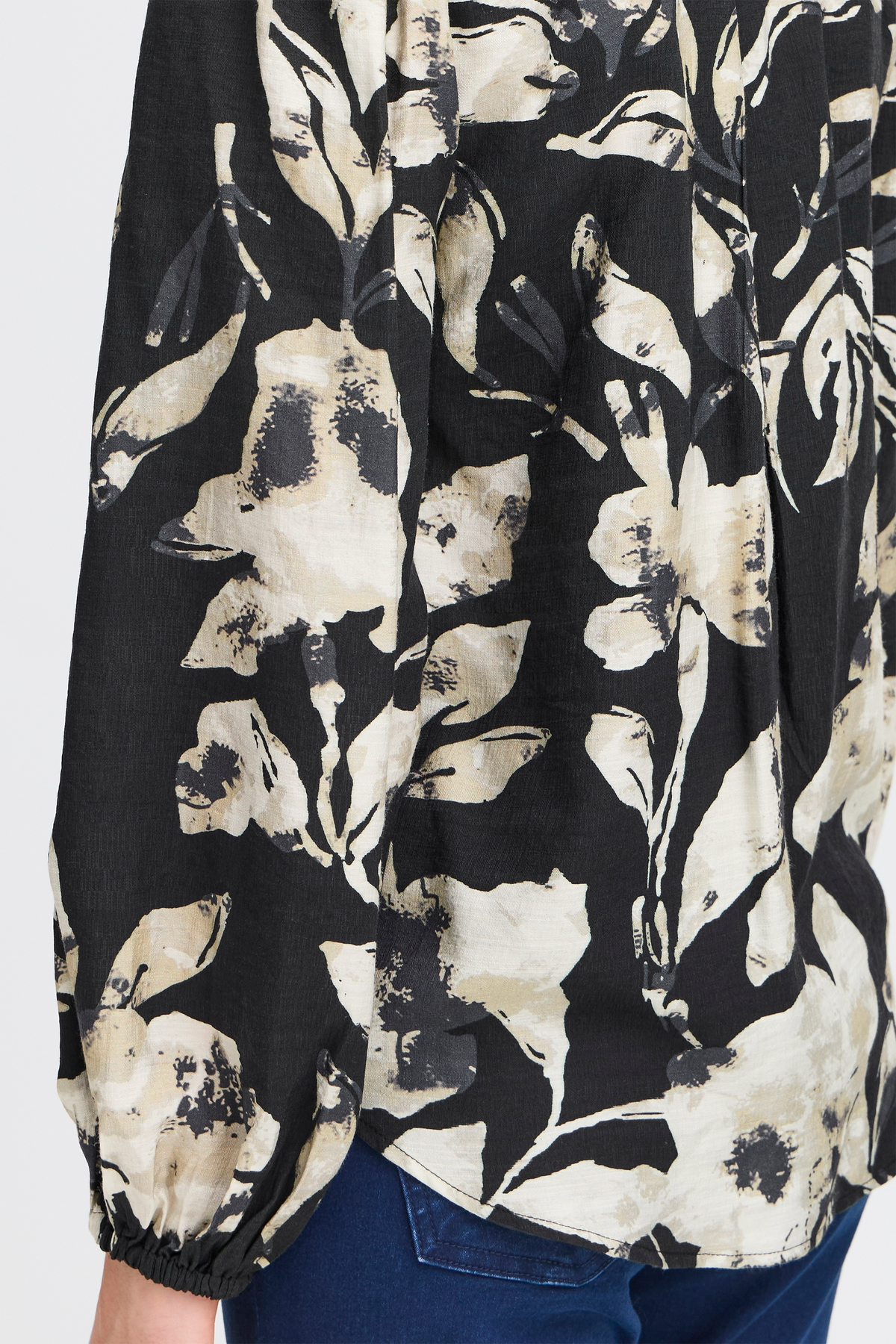 Fransa Ariana Bluse 4 Blomstret Sort