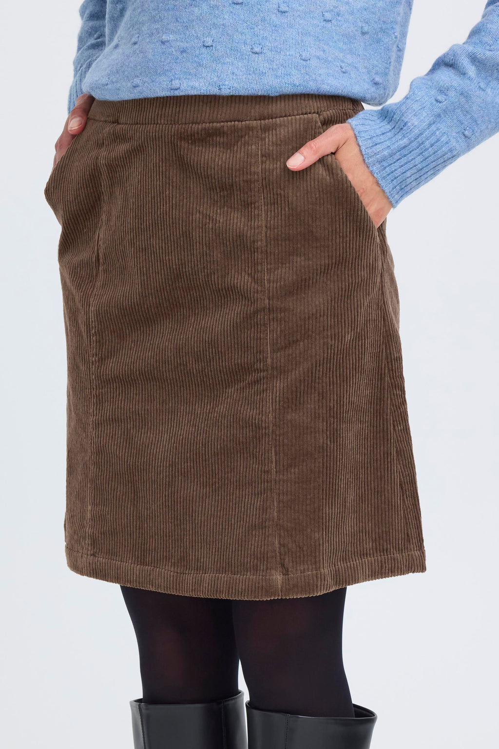 Fransa Mitty Nederdel 1 Rain Drum Brun