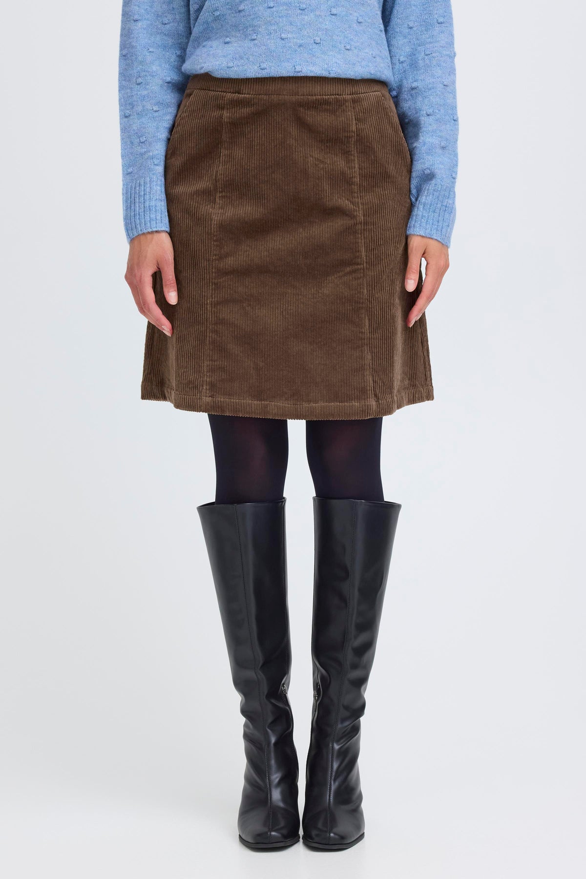 Fransa Mitty Nederdel 1 Rain Drum Brun