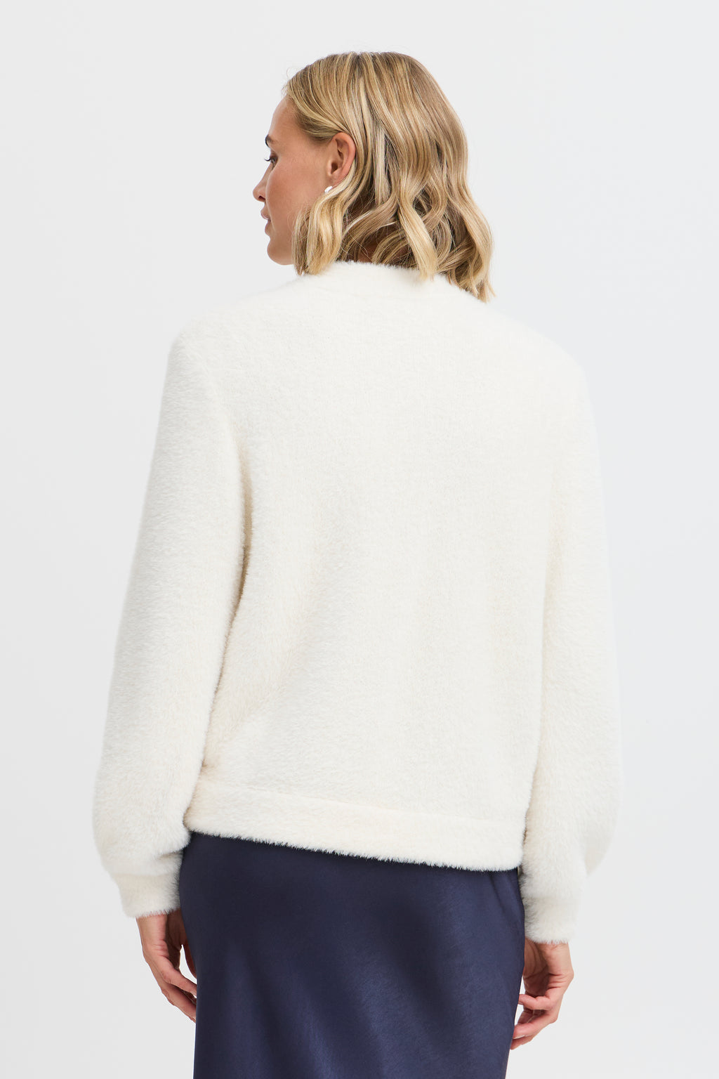 Fransa Reese 1 Cardigan Birch Hvid