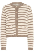 FRANSA Belinda Cardigan Beige Oliven