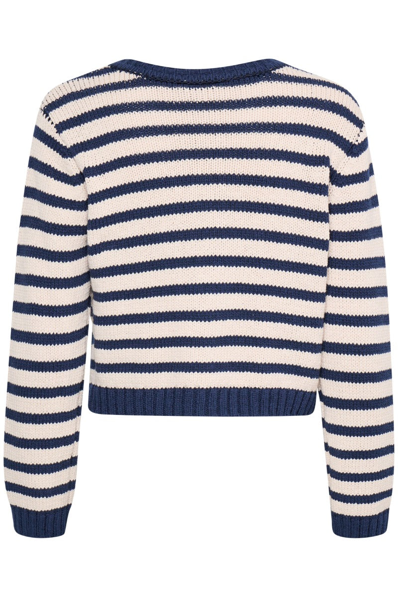 FRANSA Belinda Cardigan Beige Navy
