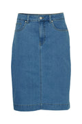 Fransa Denima Nederdel 2 Denim Mid Blå