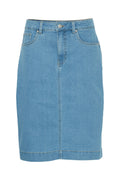 Fransa Denima Nederdel 2 Denim Lyseblå