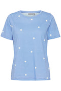 Fransa Hazil T Shirt Hydrangea Blå Stars