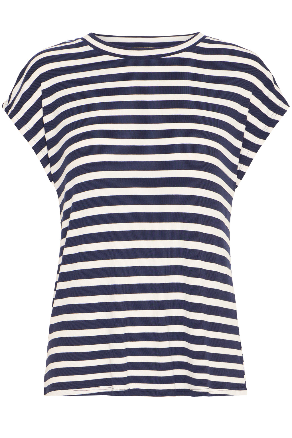 Fransa Cano 1 T-shirt Stribet Navy Blå