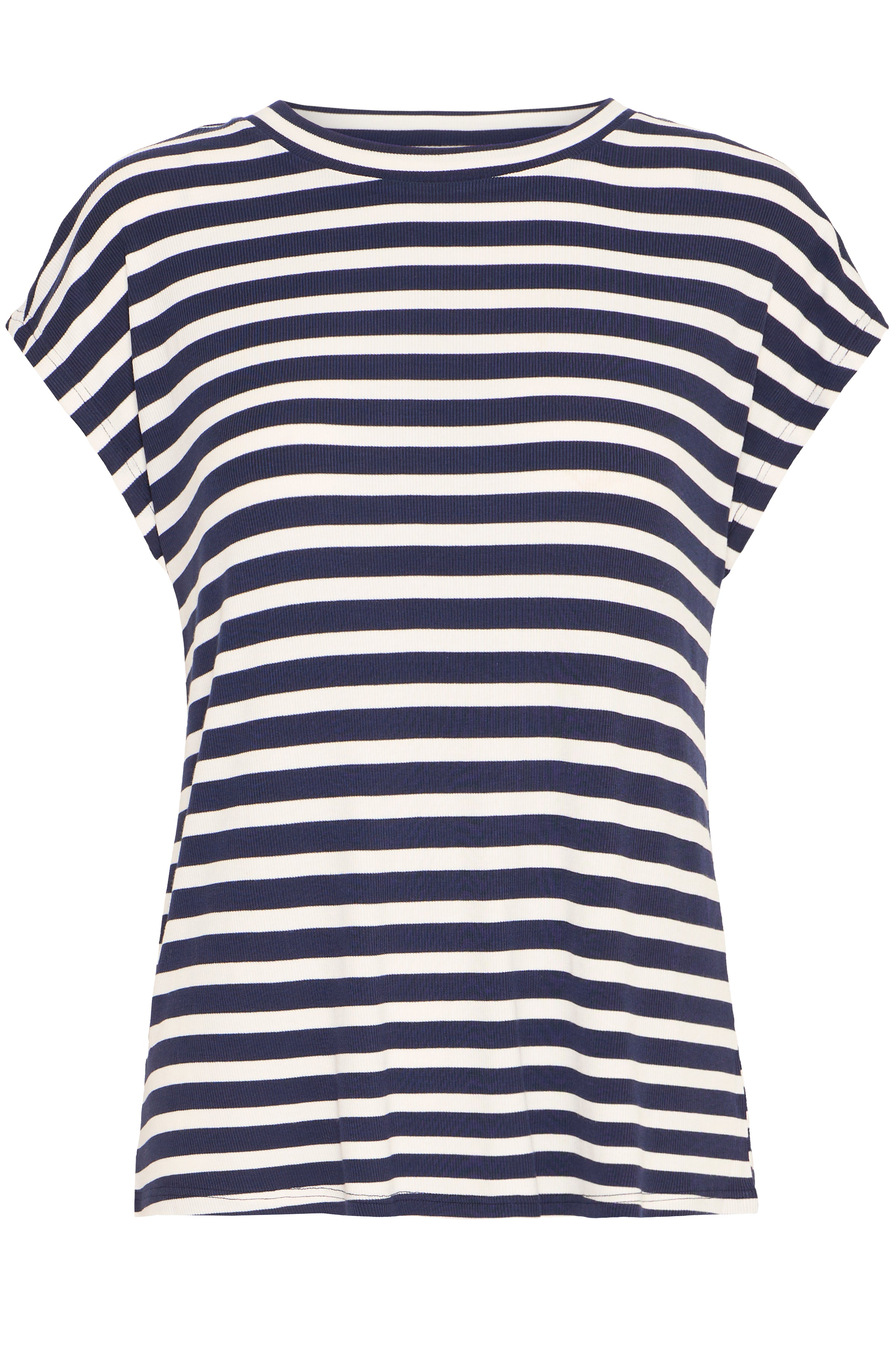 Fransa Cano 1 T-shirt Stribet Navy Blå