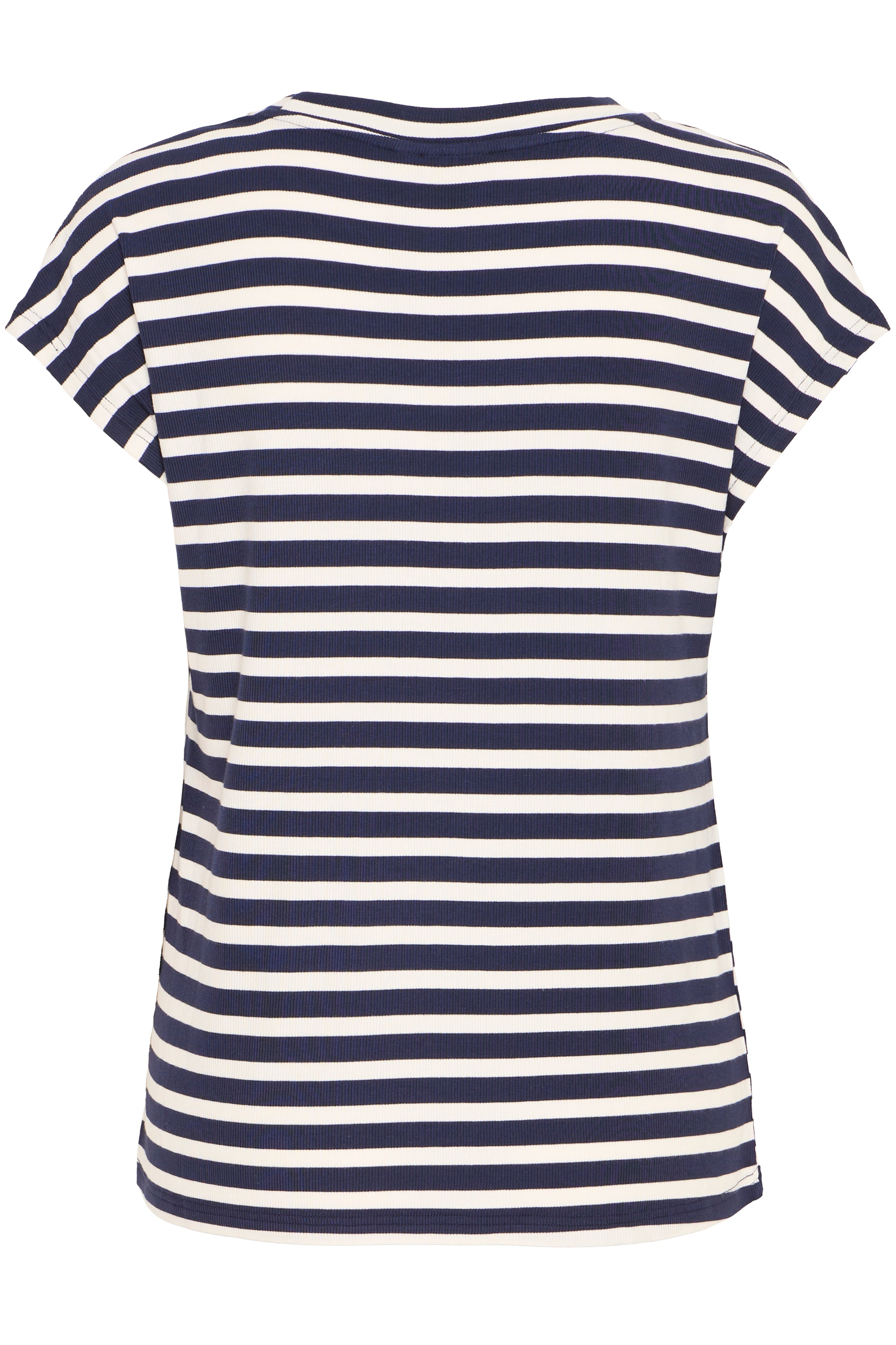 Fransa Cano 1 T-shirt Stribet Navy Blå