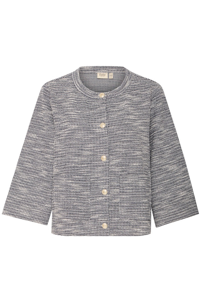 Fransa Carlina Cardigan 1 Navy Blazer Mix