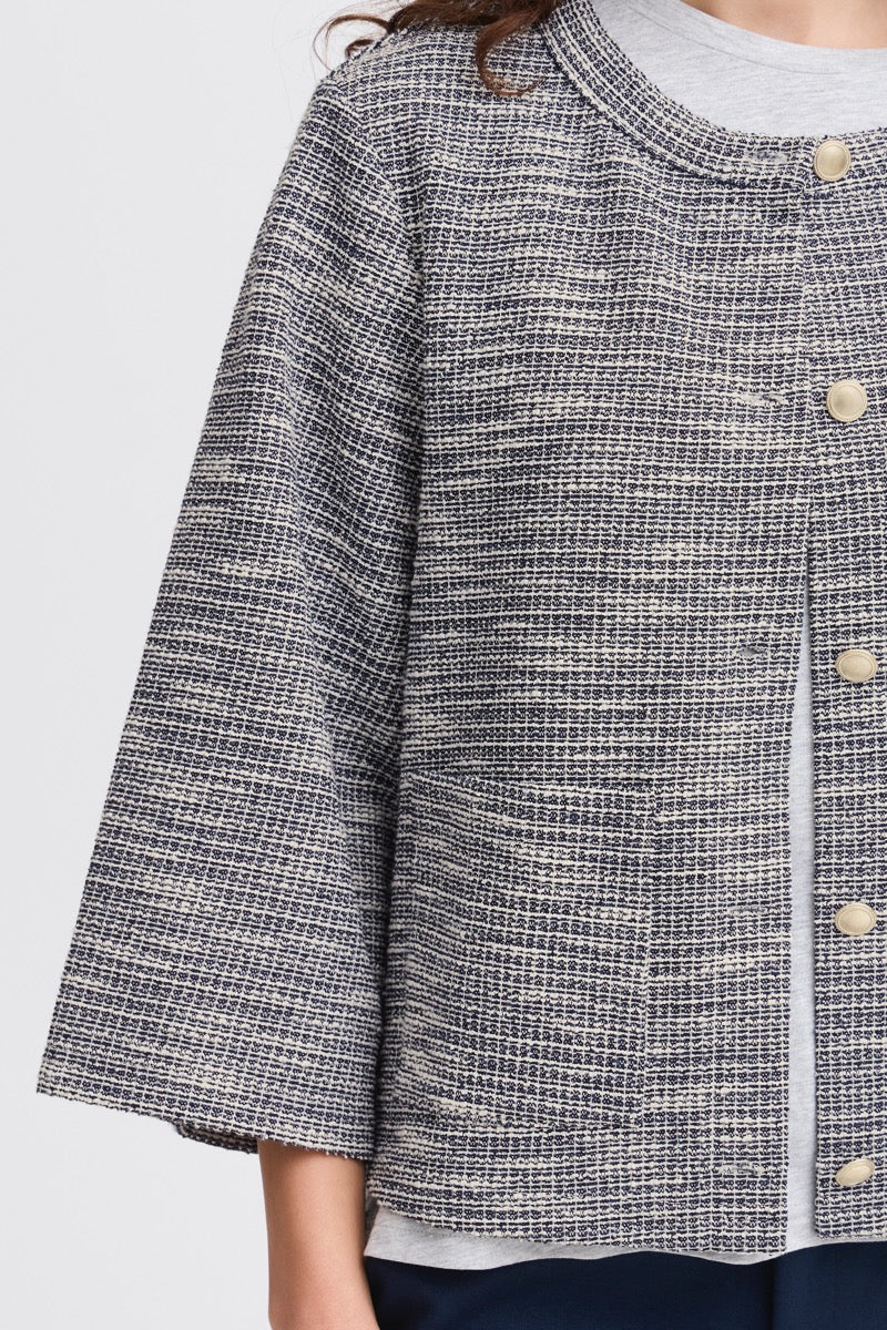Fransa Carlina Cardigan 1 Navy Blazer Mix