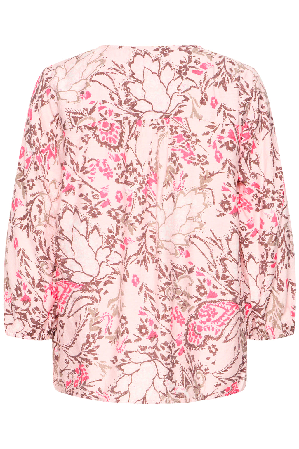 Fransa Ariana Bluse 6 Femi Bouquet Lotus Blomster Lyserød