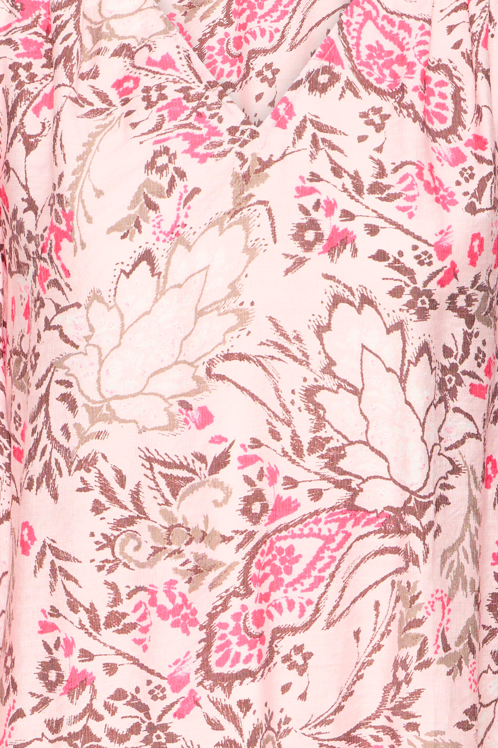 Fransa Ariana Bluse 6 Femi Bouquet Lotus Blomster Lyserød