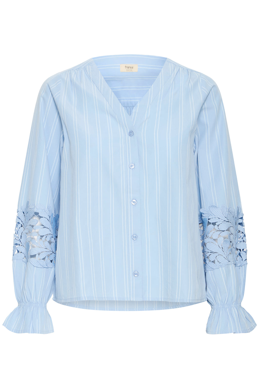 Fransa Fibe 1 Skjorte Cashmere Blå