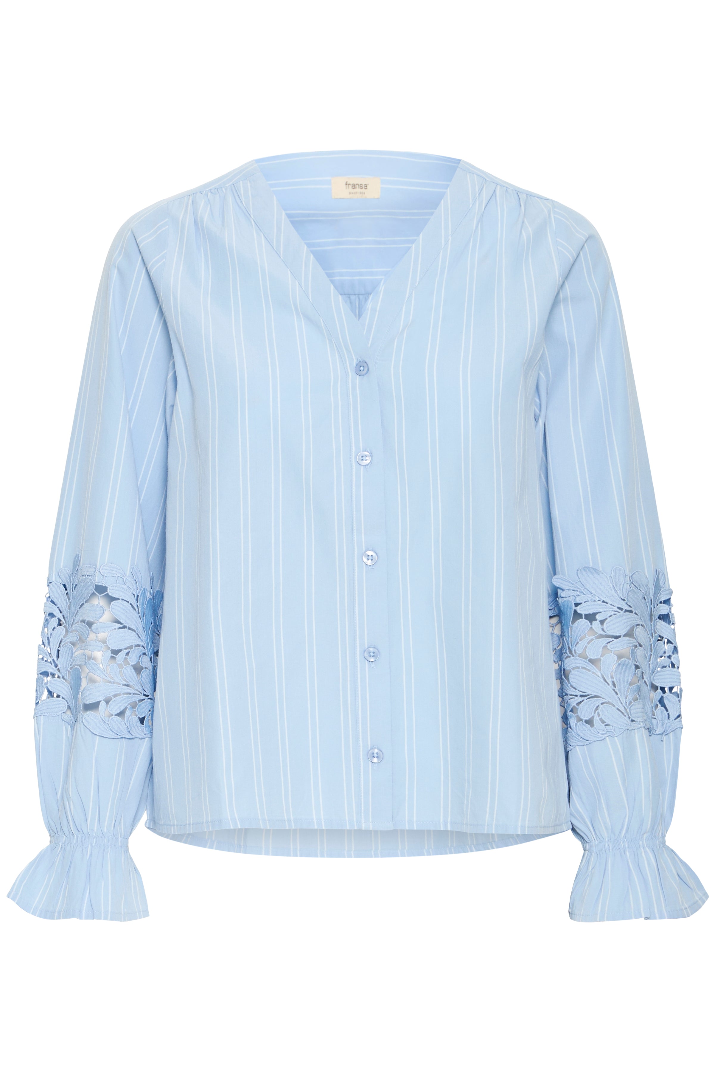 Fransa Fibe 1 Skjorte Cashmere Blå