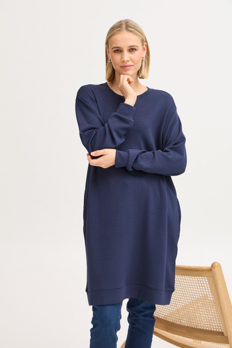 Fransa Aurora Kjole 5 Navy Blazer