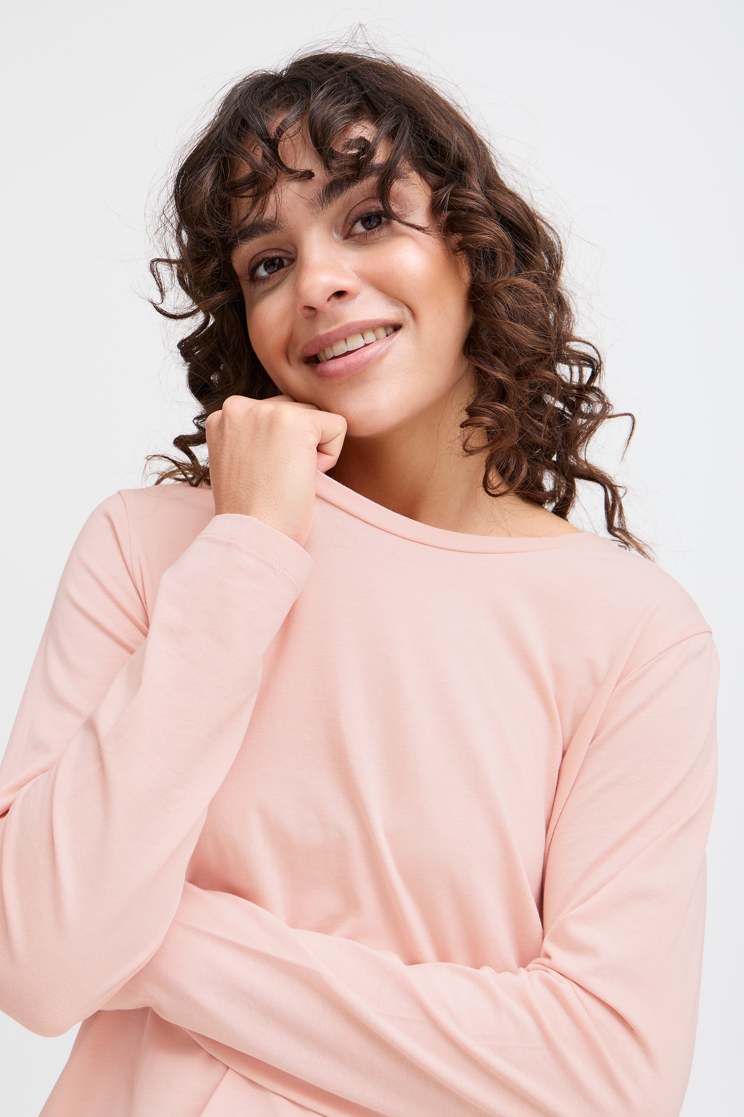 Fransa KAFI 1 Relax Sæt Bluse Buks Smoke Rosa