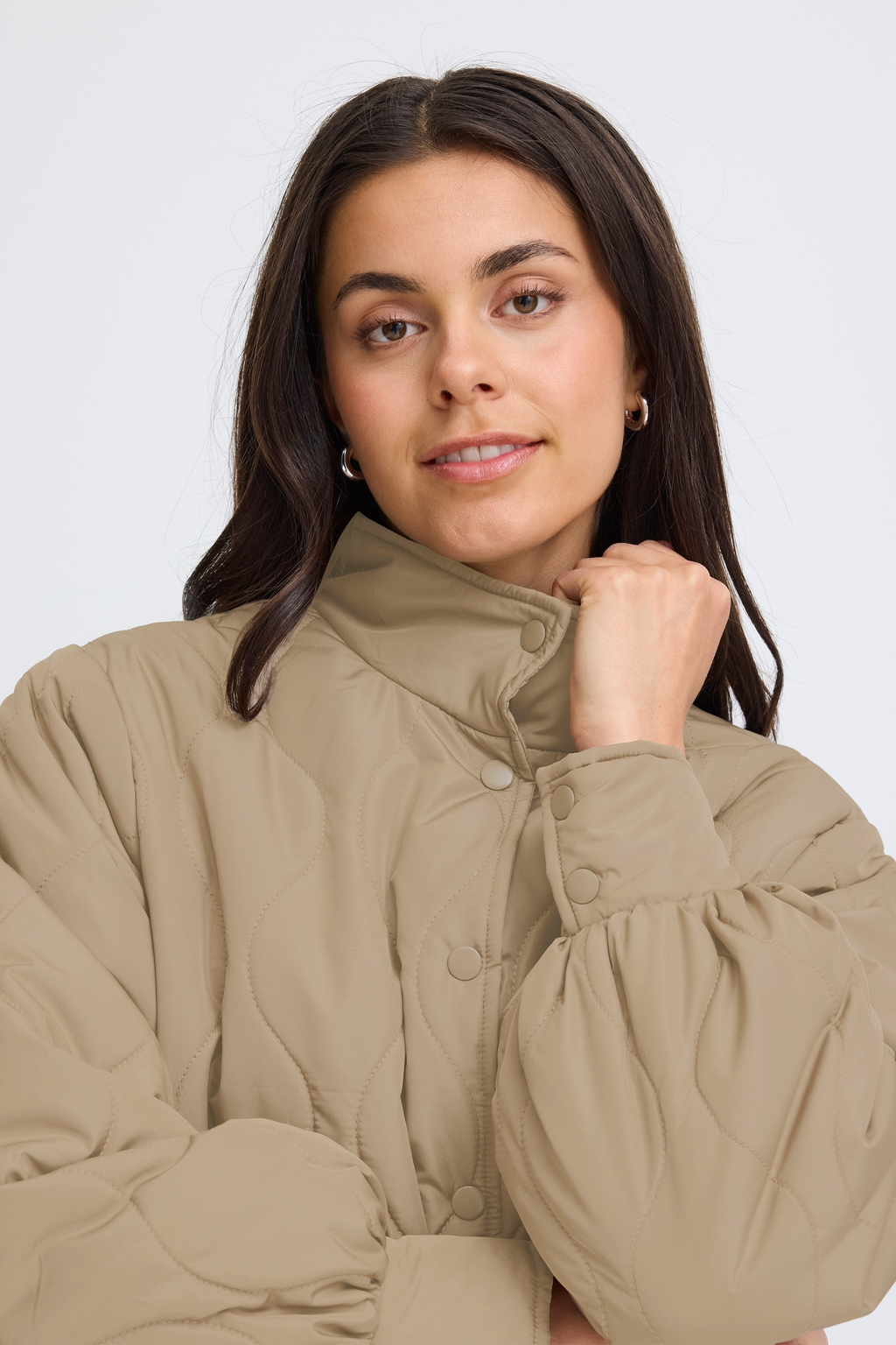 Fransa Egia Jakke 1 Desert Taupe Brun