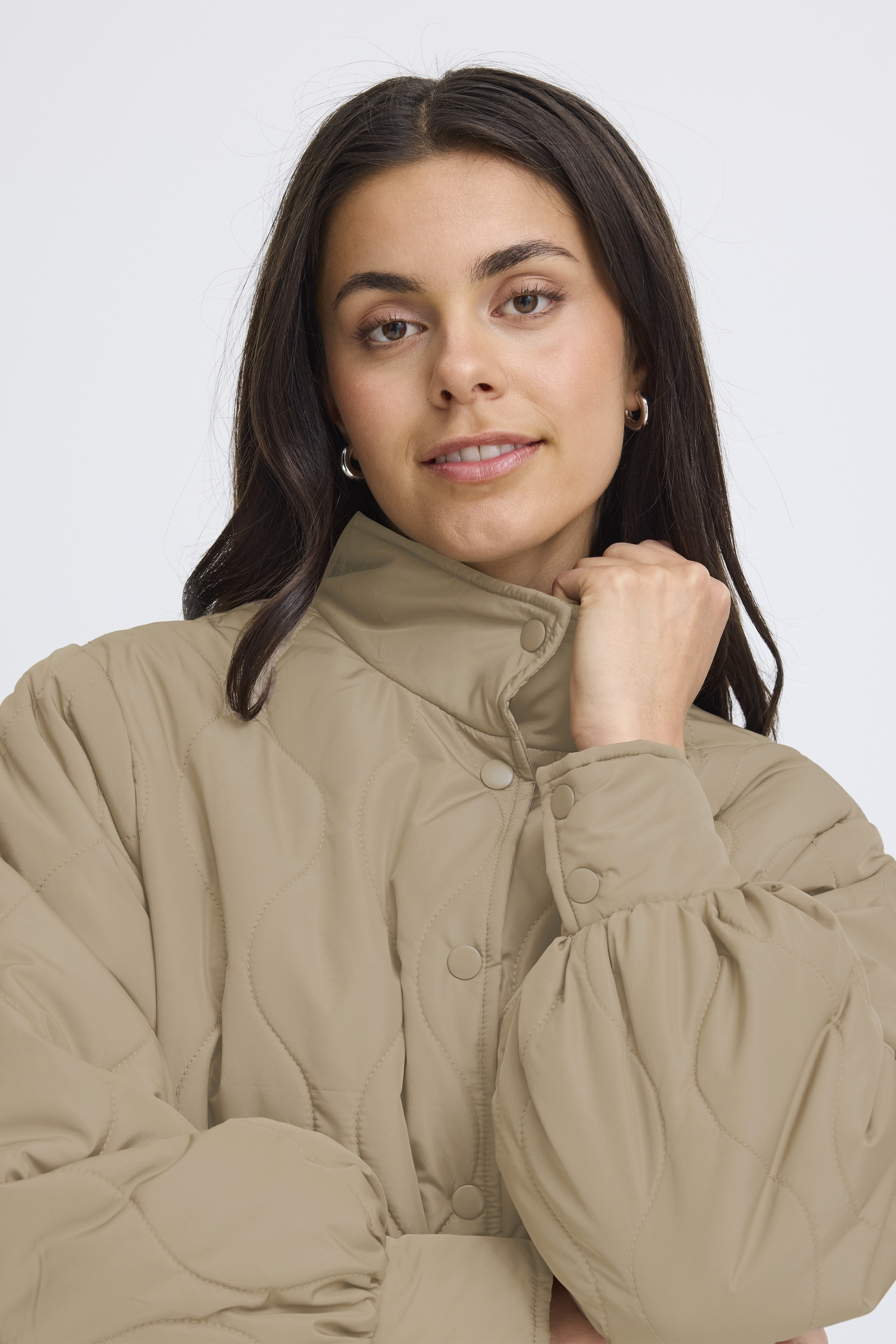 Fransa Egia Jakke 1 Desert Taupe Brun