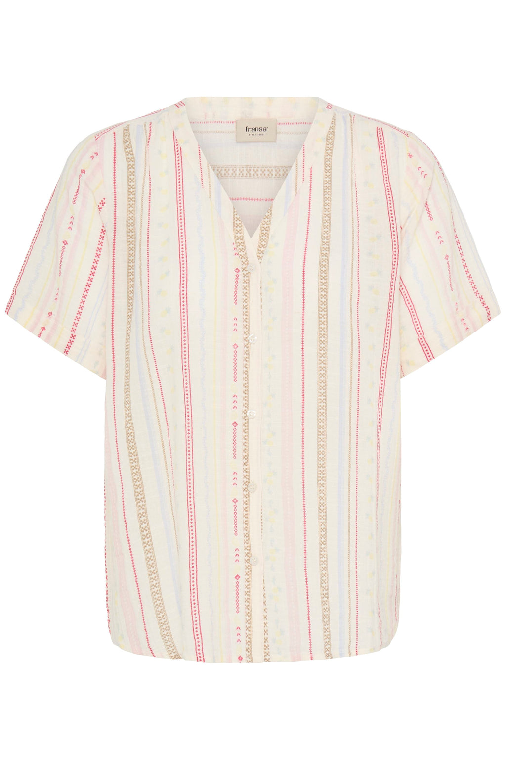 Fransa Bobbi Skjorte 1 Cream Hvid