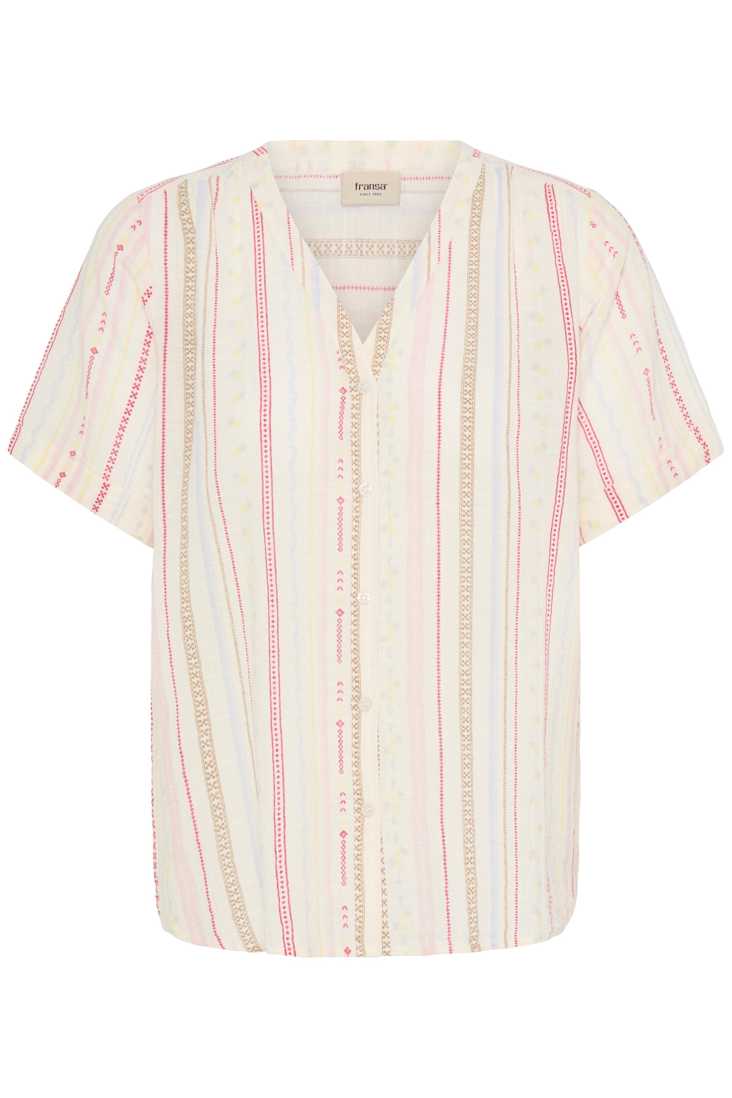 Fransa Bobbi Skjorte 1 Cream Hvid