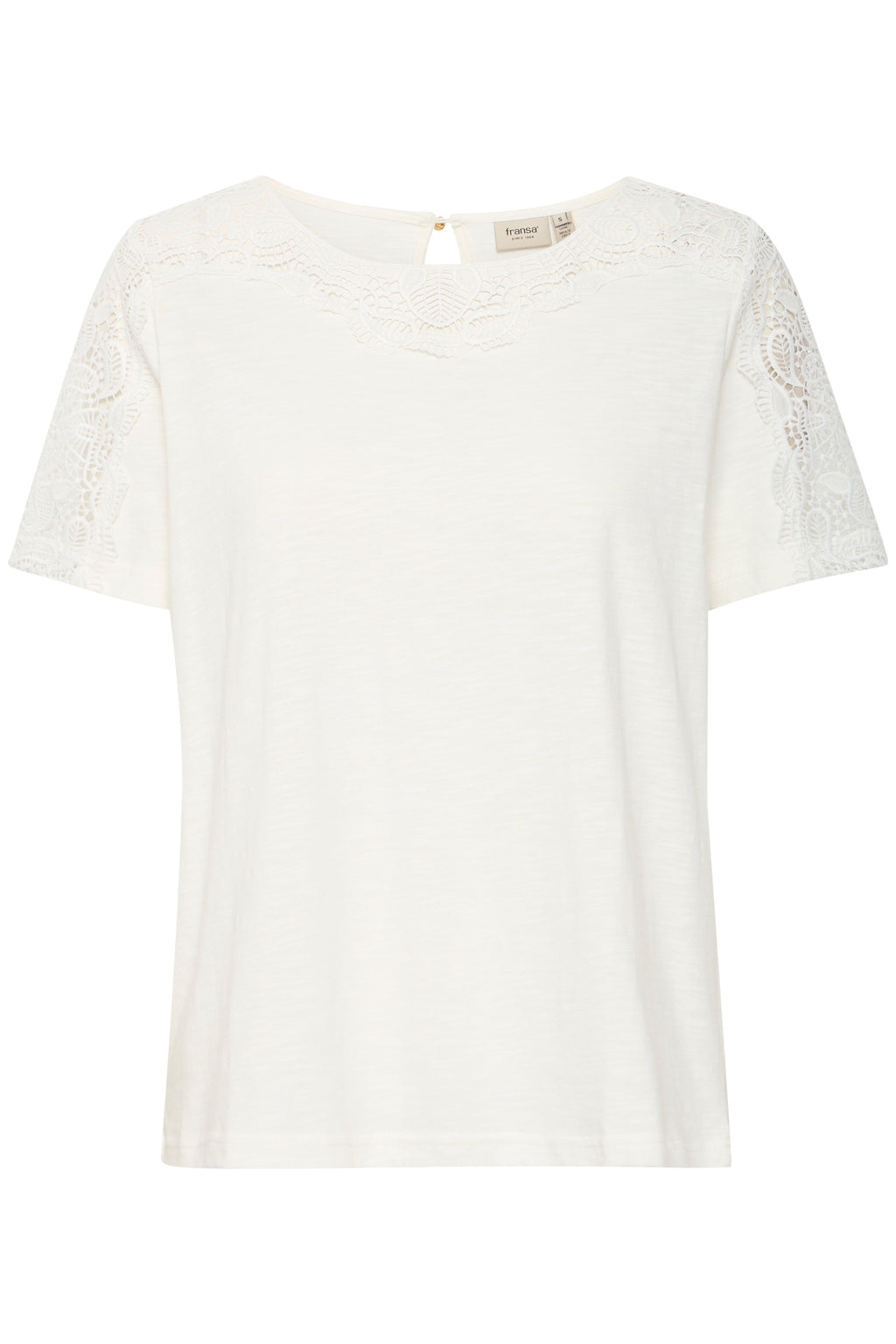 Fransa Zora 1 T-shirt Blanc De Blanc Hvid