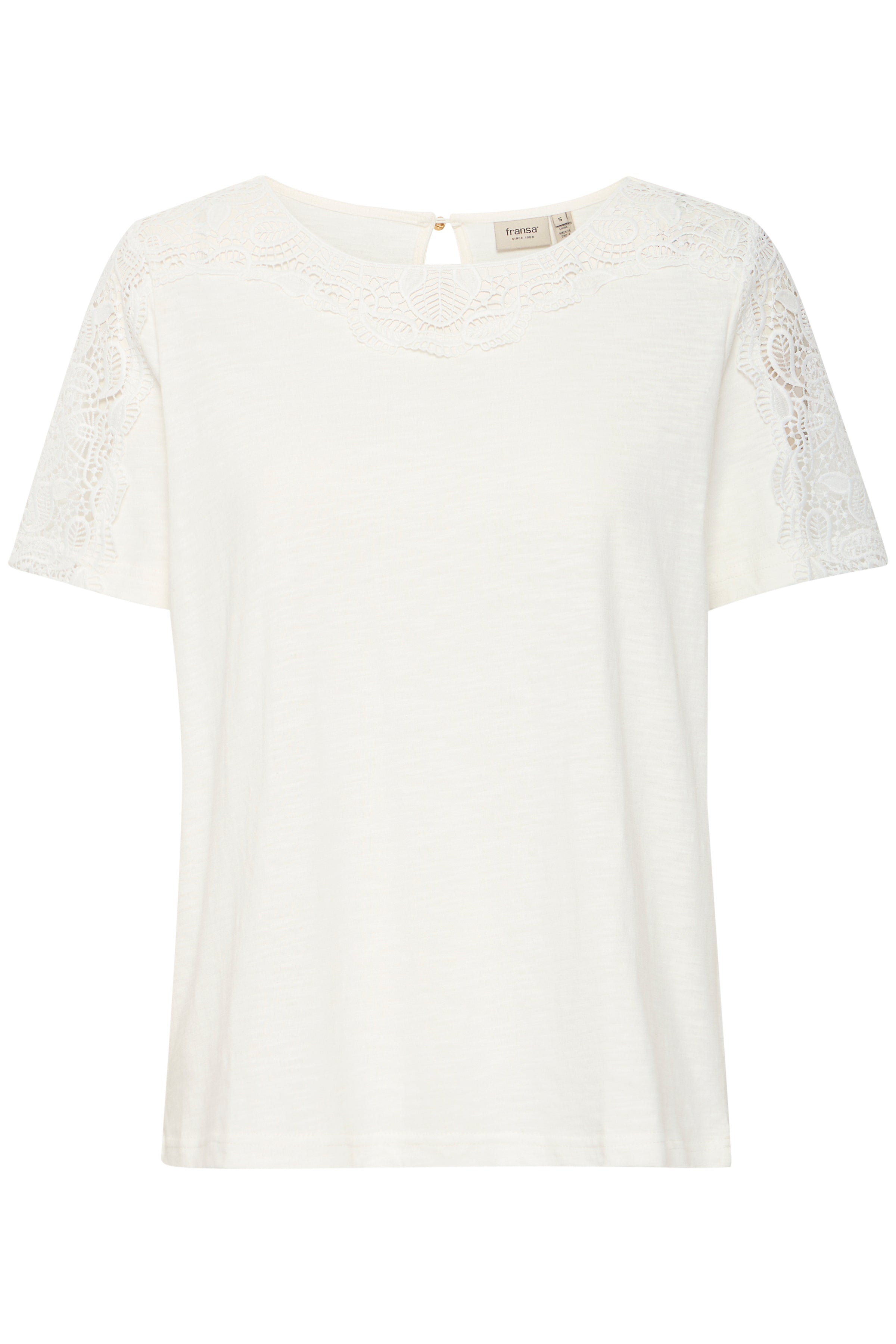 Fransa Zora 1 T-shirt Blanc De Blanc Hvid