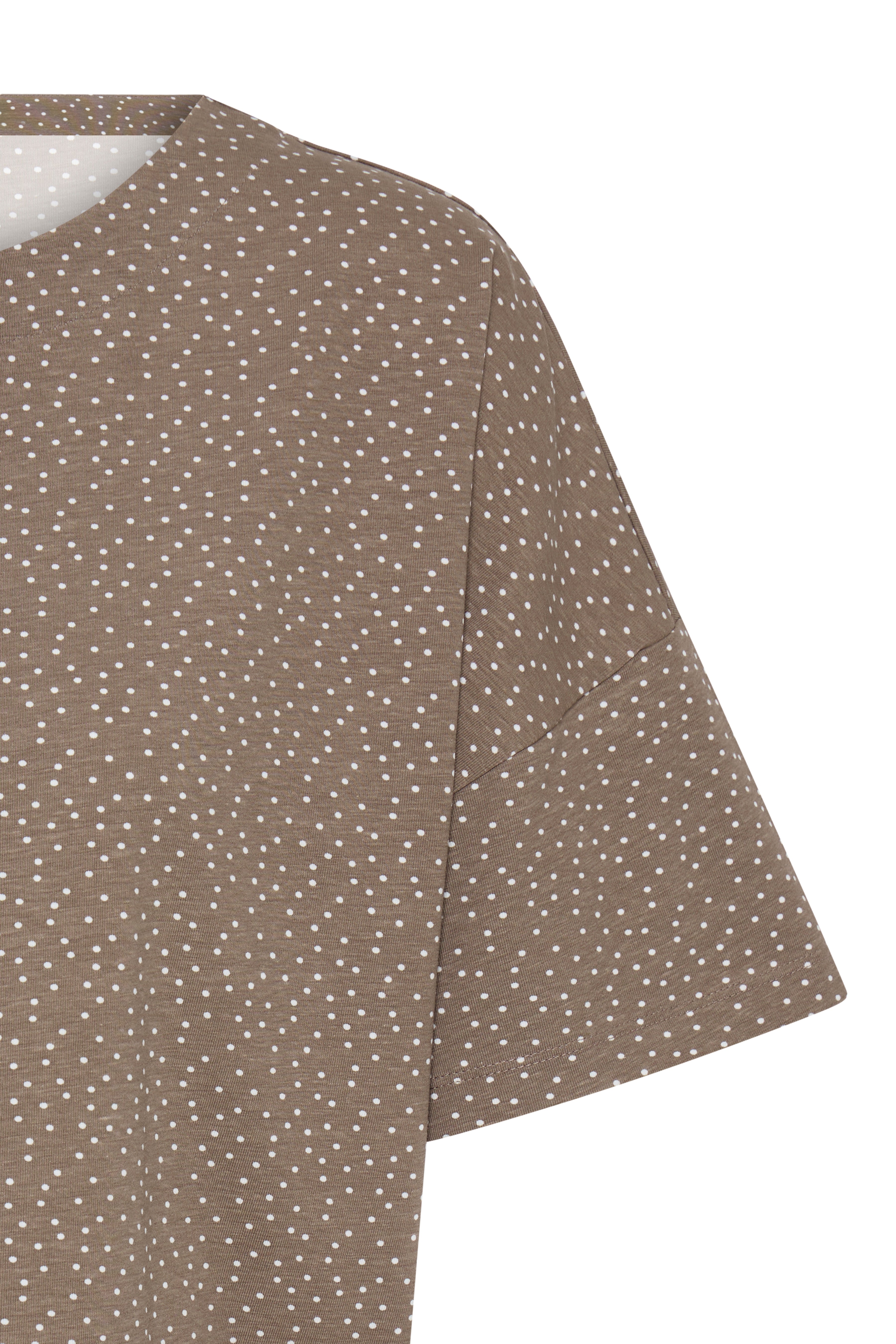 Fransa Siva T-shirt 7 Prikket Brun Hvid