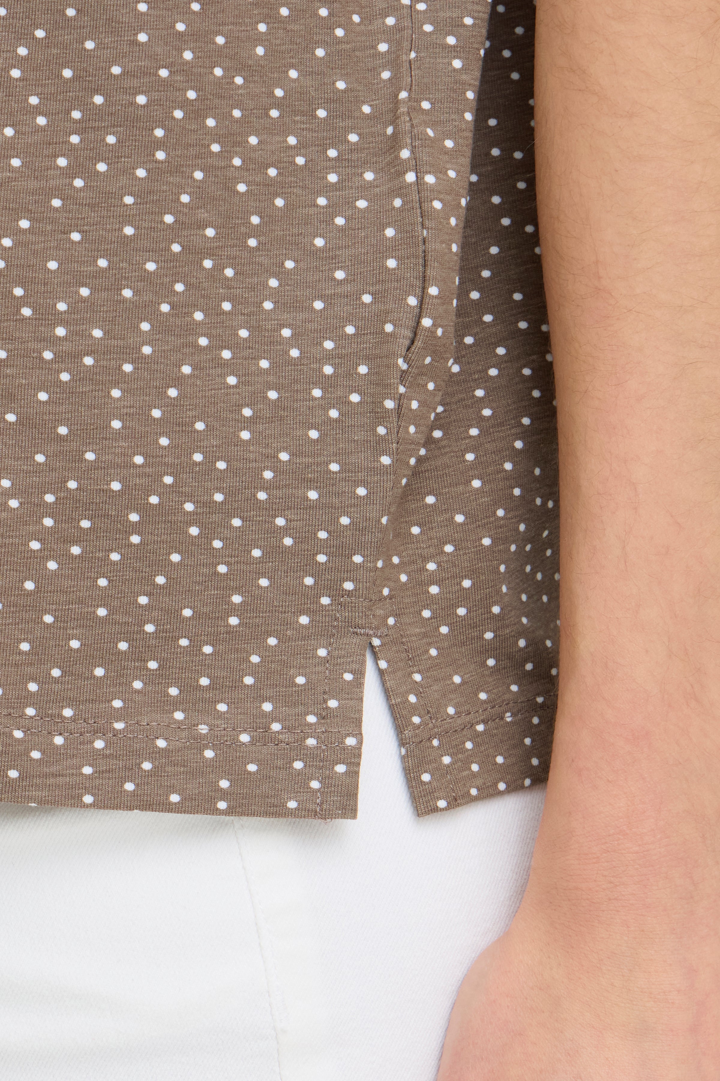 Fransa Siva T-shirt 7 Prikket Brun Hvid